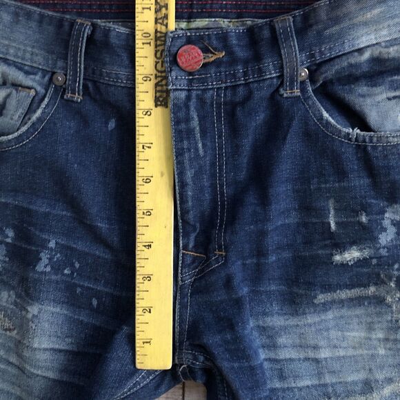 Jordan Craig Legacy Edition Jeans Mens 34x32 Artisan Series Bleached Distressed - Picture 9 of 16